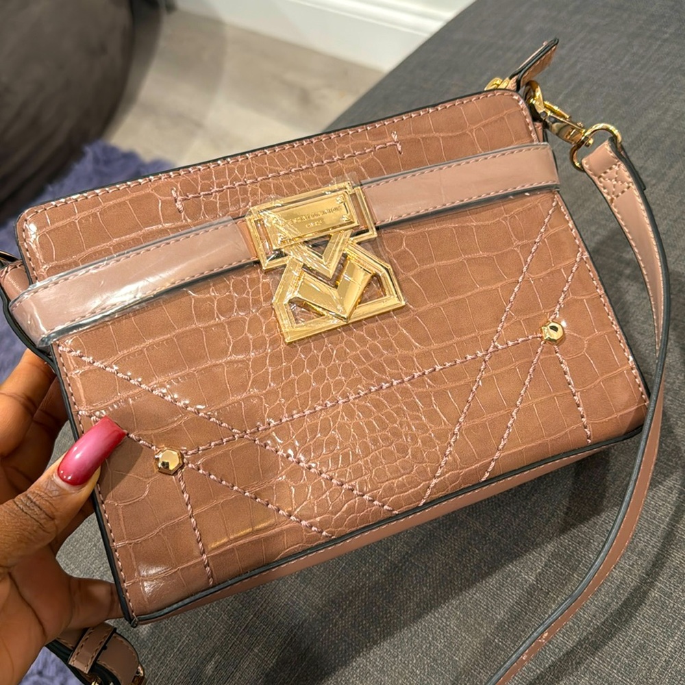 Brown hand bag